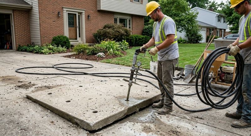 Concrete Mudjacking in Des Moines, IA
