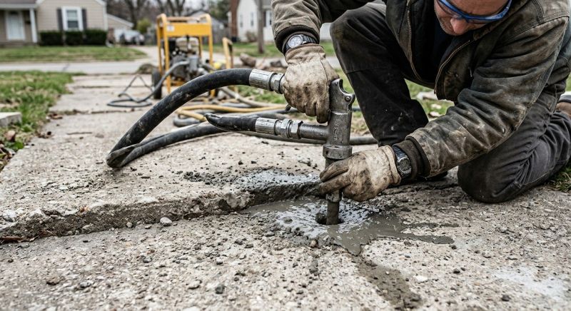 Concrete Poly Jacking in Des Moines, IA