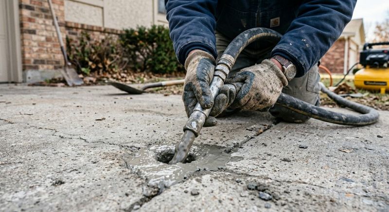 Concrete Poly Jacking in West Des Moines, IA