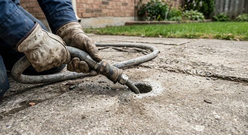 Patio Mudjacking in West Des Moines, IA